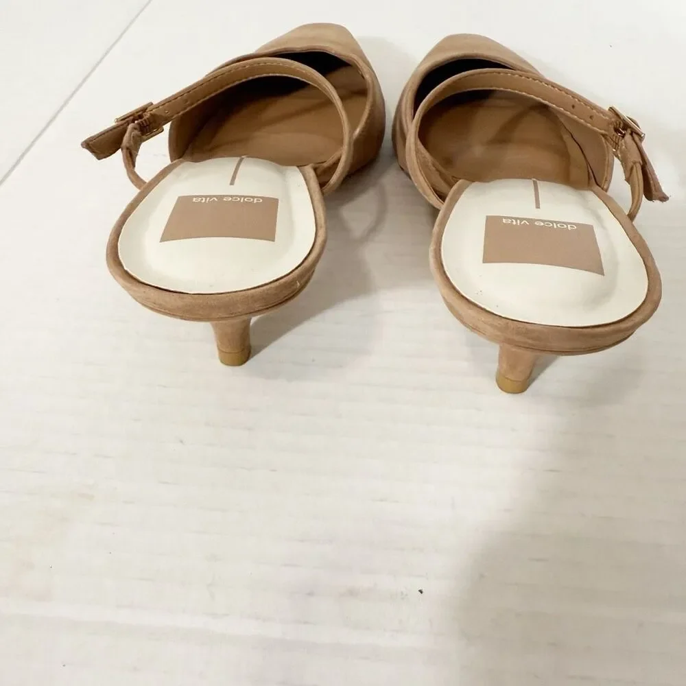 Dolce Vita Morgen Women’s Toffee Suede Mary Jane Mule Sandal Size 7 - Picture 5 of 6